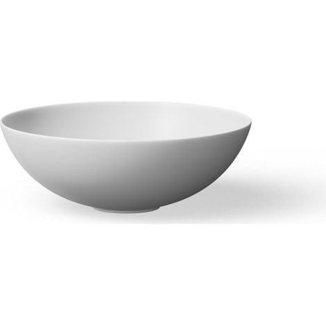 Looox sink collection vasque à poser ronde diamètre 40cm blanc mat (1/3)