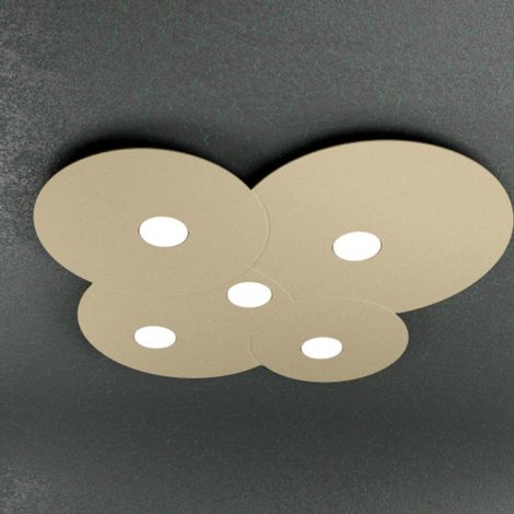 Plafoniera Moderna Cloud Metallo Sabbia 5 Luci Gx53 (1/5)