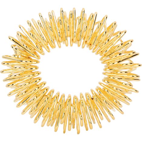 Bague sensorielle à picots pour doigts, massage anti-stress, soulagement de la douleur, thérapie manuelle, or, enfant et adulte (1/5)