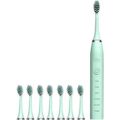 Brosse à dents électrique rechargeable, haute fréquence 32 000 fois/min, étanche, intelligente, 6 modes de nettoyage pour enfant (1/5)