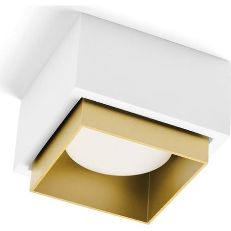 TECNICO Lampada Da Soffitto Syme Quadrato 1 Luce Ottone