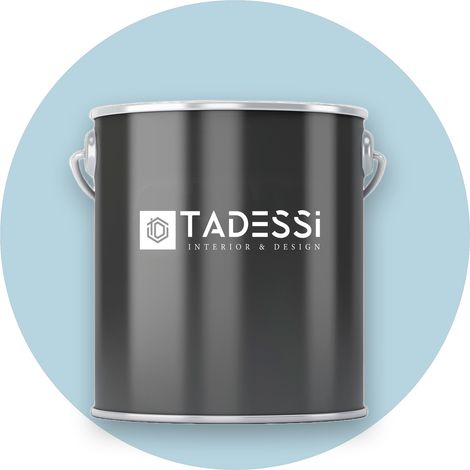 TADESSI Wandfarbe Blau - Wasserblau - abwaschbare Innenfarbe matt - Dispersionsfarbe - Geruchsarm und Lösemittelfrei