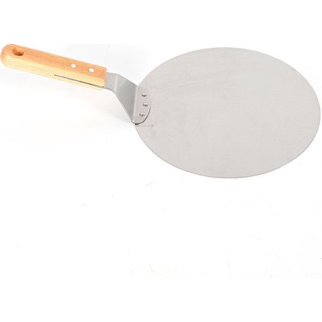 Edelstahl Pizzaschaufel mit Holzgriff Pizzaschieber Pizzaheber Brotbackschieber Pizzawender Ofenschaufel Pizzaheber Brotschieber (1/5)
