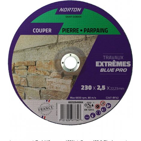 Disque à Tronçonner Norton 230mm Tronçonnage Extrême Multi-matériaux - Norton