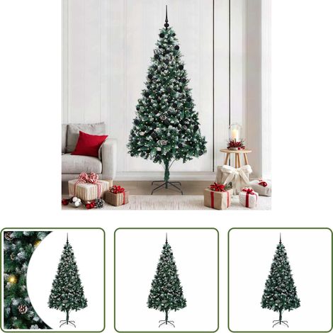 LED-Beleuchtung -  Künstlicher Weihnachtsbaum mit 300 LEDs mit Ständer Grün 210 cm (1/5)