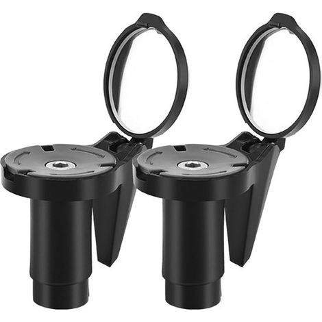 Juego de 2 espejos retrovisores redondos plegables para manillar de bicicleta，bicicletas de montaña y bicicletas plegables (1/5)