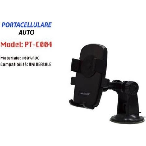 TrAdE Shop Traesio - Supporto Porta Cellulare Smartphone Universale Da Auto Con Ventosa Pt-c004 - (1/2)