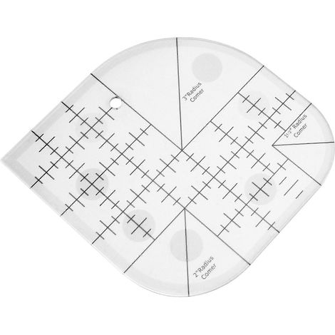 Règle de patchwork pour couture, gabarit de coupe et mesure, outil de bricolage créatif, fournitures de couture DIY, accessoire de quilting précis. (1/5)