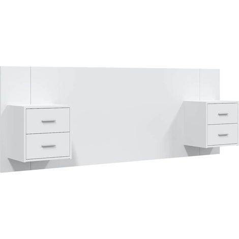 Maison Exclusive - Cabecero de cama con mesitas madera contrachap (1/5)