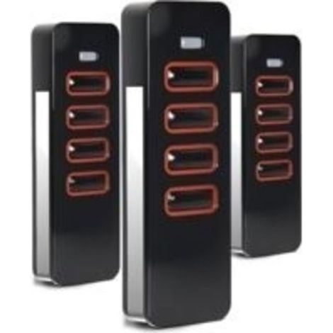 Lot de 3 télécommandes 868 MHz pour Pearl 4018V000, 4 canaux d'ouverture de garage pour 4015862001900, porte de garage pour motorisation de portail d'été, code rouleau, 3 pièces (1/5)
