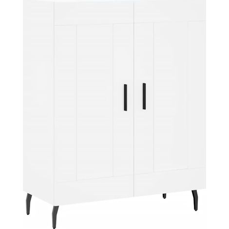 Aparador-cómoda-mueble-organizador-cocina-salón-salón-comedor 695 x 34 x 90 cm-madera de ingeniería-blanco 020030462