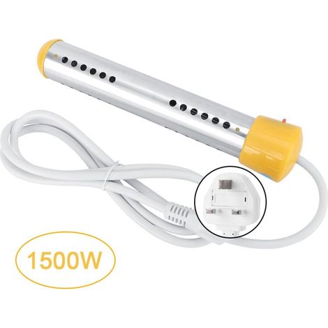1,5 m 1500 W Scaldabagno elettrico antiscottatura Scaldabagno elettrico a immersione Caldaia Bacinella da viaggio 220 V Regno Unito (1/5)