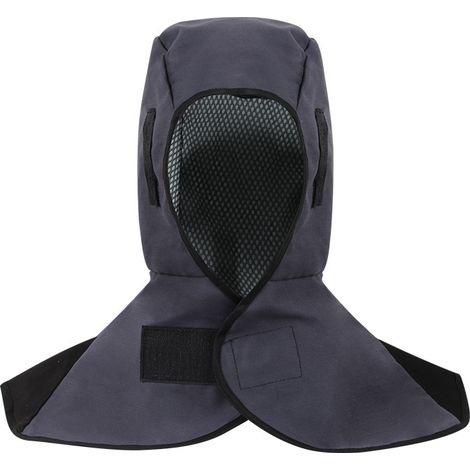 Casque de soudage ignifuge lavable respirant, couvre-tête protection anti-étincelles anti-brulure, ajustable universel pour soudure métallurgie construction mécanique, Gris