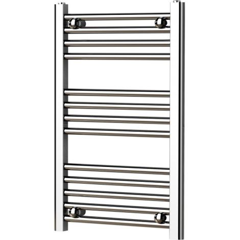 RADIATORE TERMOARREDO SCALDASALVIETTE CROMO LUCIDO CON TUBOLARI Ø25MM MODELLO ELVIA - MM 840X550 WATT 355  INTE.500  - MAM (1/4)