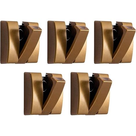 Bardusch-Porte-manteau mural pliant en aluminium, 5 crochets, pour salle de bain (1/5)