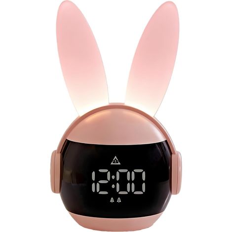 Horloge Numérique Enfant Design Lapin Réveil Lumineux (1/5)