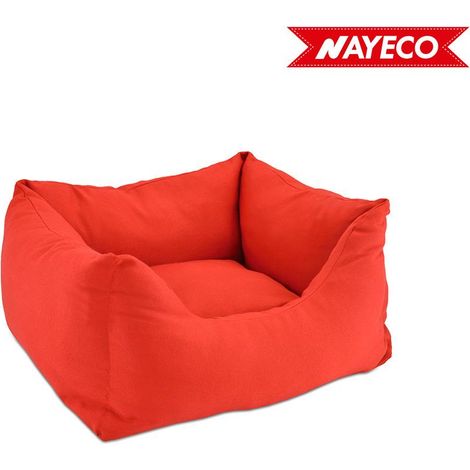 Letto per animali domestici Nayeco Rosso 59 x 59 x 50 cm Multicolore Acrilico 59 x 50 x 20 cm