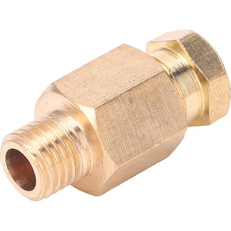 Raccord en laiton à passage direct, nipple fileté pour tuyauterie, connexion industrielle mâle-mâle, fourniture PD608 (1/5)