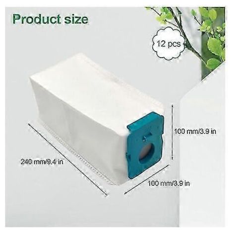 NALOOKAMIC Lot de 12 sacs d'aspirateur pour SAMSUNG BESPOKE VS20A95923W, sacs de rechange pour aspirateur, accessoires pour aspirateur (1/4)