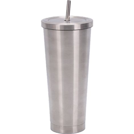 Bouteille En Acier Inoxydable - 500 Ml - Pour Eau Chaude Froide - Compatible Support Tasse Voiture - 1 Pièce (1/5)