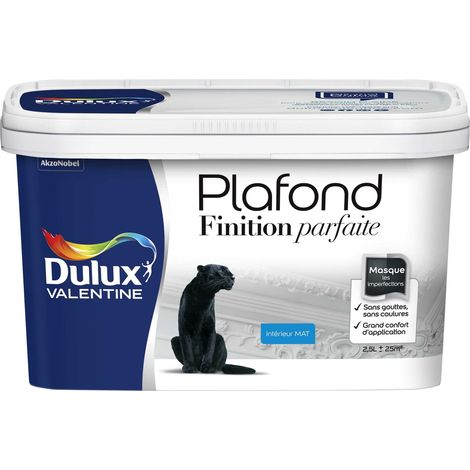 Peinture Plafond Finition Parfaite Dulux Valentine Mat Blanc 2,5 L