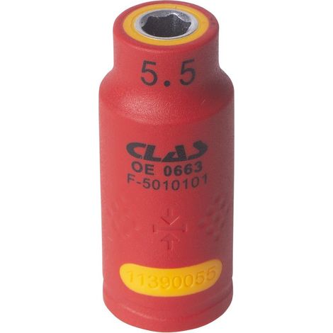 Douille isolée 1/4" 5.5mm - OE 0663 - CLAS Equipements
