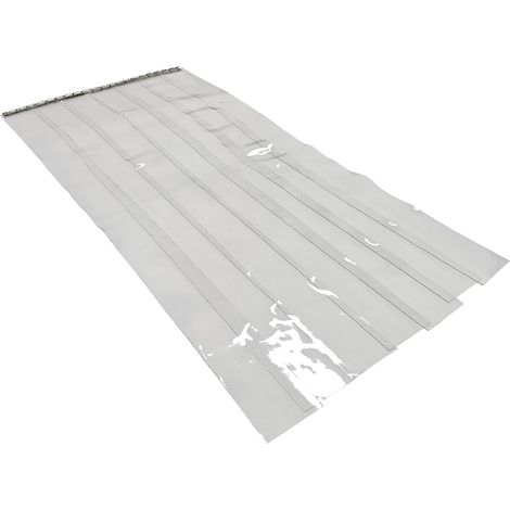 Transparent PVC String Curtain – 107×213 cm, Thickness 0.2 cm Space Separation, Dustproof, Windproof, Thermal Insulation - Warehouse, Workshop, Supermarket, Home (1/5)