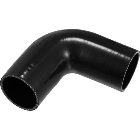 Raccord Coudé 90° En Silicone Noir Pour Voiture 1 PC (1/5)