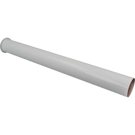 tecuro Tauchrohr 300 mm weiß RAL 9010 - für Siphon Geruchsverschluss (1/2)