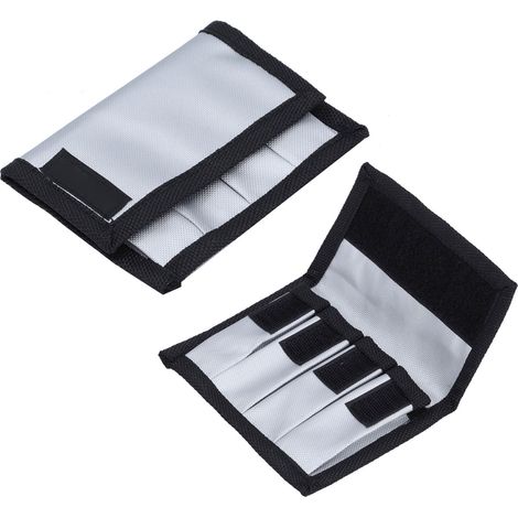 Étui de pochette de batterie en tissu Oxford, support de sac à boucle de ceinture à 4 fentes pour une utilisation intérieure et extérieure (1/5)