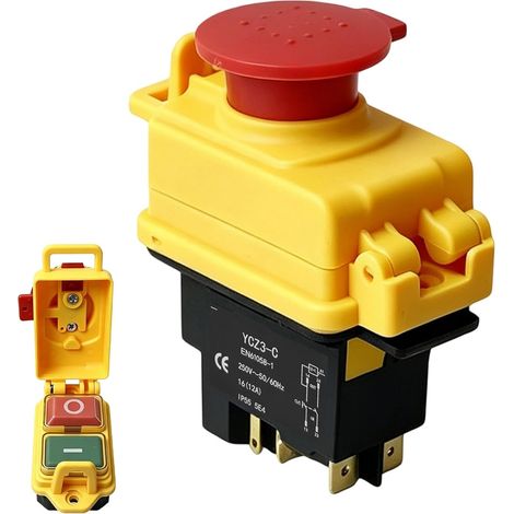 Interrupteur de sécurité YCZ3-C 220 V-5 broches - Interrupteur électromagnétique - Étanche IP55 - Interrupteur encastrable à tension zéro (1/5)