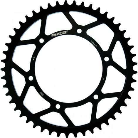 Corona posteriore Prox Suzuki RM/RMZ in acciaio nero pieno JTR808.49