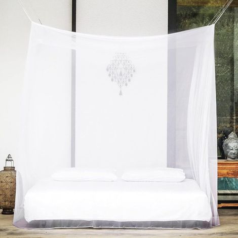 Mosquito Net - Easy to travel with, large outdoor mosquito net with polyester drawstring pocket packaging (1/4)