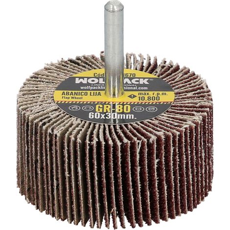 Schleiffächer Korn 80, Größe ø 60 x 30 mm. Schleifscheibe, Schleifscheiben, Schleifräder, Schleifen, Schleifen, Polieren, Schleifen, Polieren