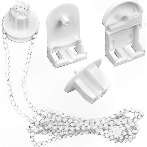 Kit de réparation pour store enrouleur 25mm, chaîne à perles 2m et accessoires, pièces de rechange pour rideau à enrouleur (1/5)