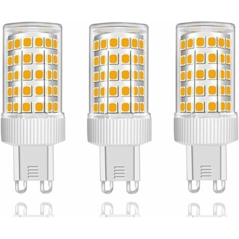Lot de 3 Ampoules LED G9 10W Équivalent Halogène 150W, 86 LED, 1000Lm, Angle de faisceau 360°, Ultra Lumineuses, AC220-240V, Non D (1/4)