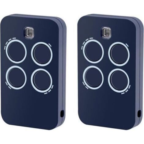 Lot de 2 télécommandes de remplacement pour ouvre-porte de gar4 canaux, compatibles avec Genius Echo TX4 RC 433 MHz (1/4)