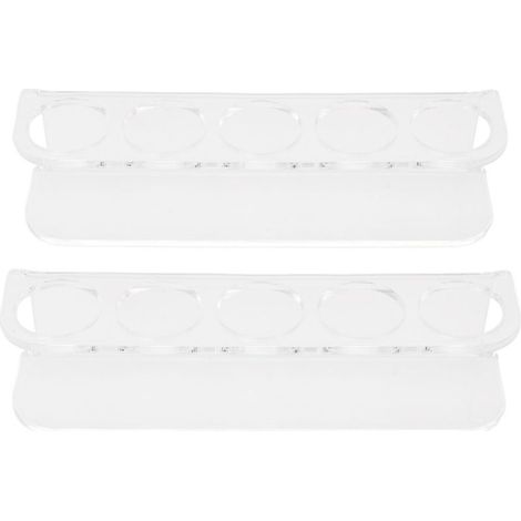 Acryl-Wandregal für Kühlschrankflaschen, Aufbewahrungsfach/Organizer für 10 Fläschchen, 2,5 cm Durchmesser (1/5)