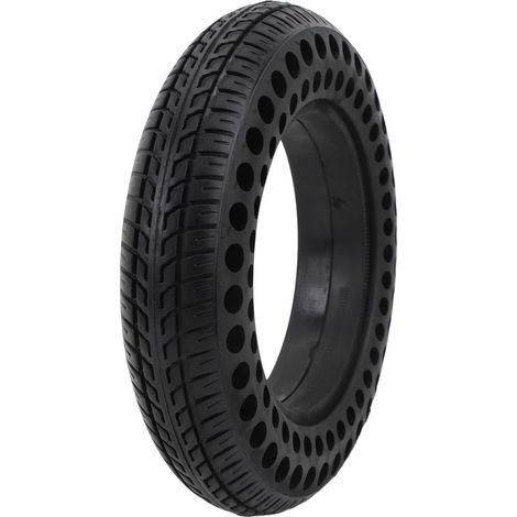 Pneu plein en caoutchouc antidérapant et résistant aux chocs pour trottinette électrique 10x2,125, à structure alvéolaire, pour remplacement (1/5)