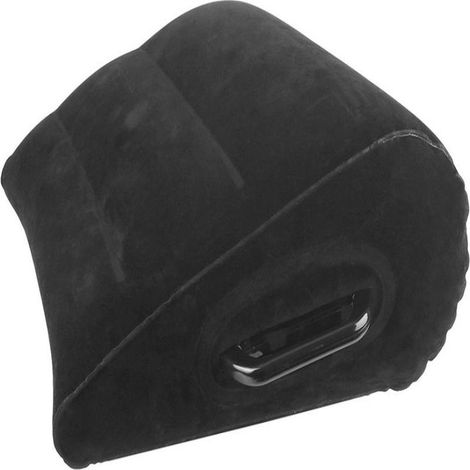 Coussin pour les jambes pour dormir sur le dos - Coussin triangulaire - Coussin orthopédique et ergonomique - Gonflable - Repose-jambes - Coussin anti-veines - Noir-AquaForge (1/5)