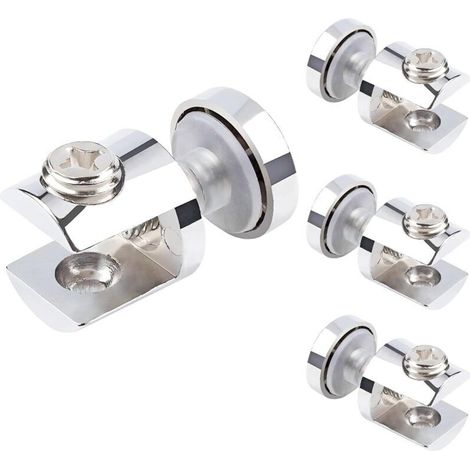 Pièces Supports D'étagère en Verre, Pinces à Verre, Supports de Serrage Cylindrique pour Verre, Support de Verre Réglable pour Verre de 5-10mm