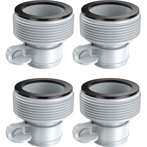 INTEX Pool Filter Pump Interface Adapter, Hose Diameter 1.25 inch to 1.5 inch, Type B, Pack of 4