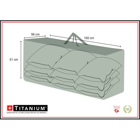 Copertura TITANIUM® per cuscino 130 x 35 x 60 cm