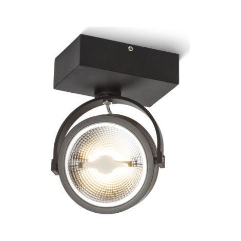 Faretto applique KELLY LED I da parete nero  230V LED 12W 24Â°  3000K