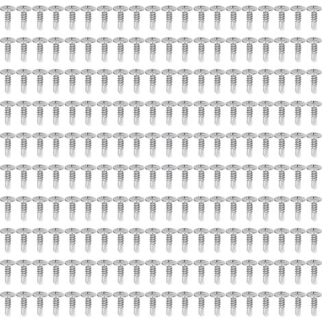 cosse a sertir-Vis Autotaraudeuse avec Joint Plat 304 - Vis à Bois Autoperçantes (Lot de 200, M4.8x16) - Pour Équipements, Bricolage et Assemblage (1/5)
