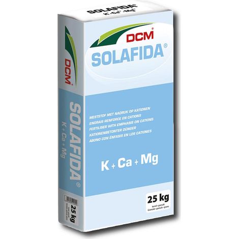 DCM Profi Biokalk chaux de jardin Solafida 25 kg engrais organique, chaux pour gazon, plate-bande à fleurs