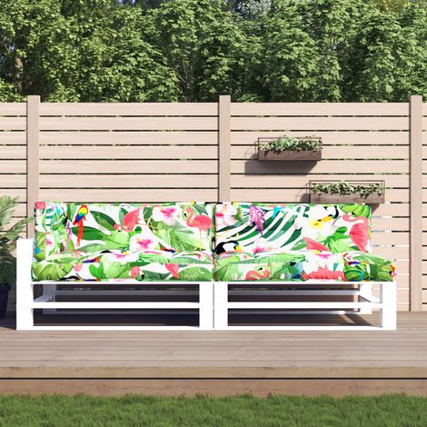 Coussins de palette lot de 5 multicolore tissu vidaXL (1/6)
