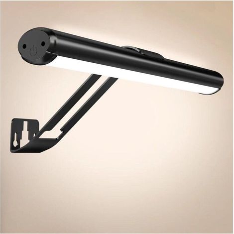 Rechargeable magnetic wall light for art painting, touch remote control, 3 color temperatures, continuously adjustable dimming with 0.5 h/1 h/2 h timer. (1/5)