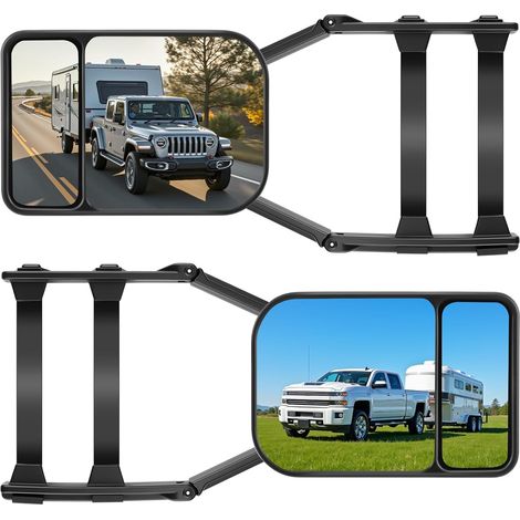 2pcs Rétroviseur Caravane Voiture Rétroviseurs Extérieurs (1/5)