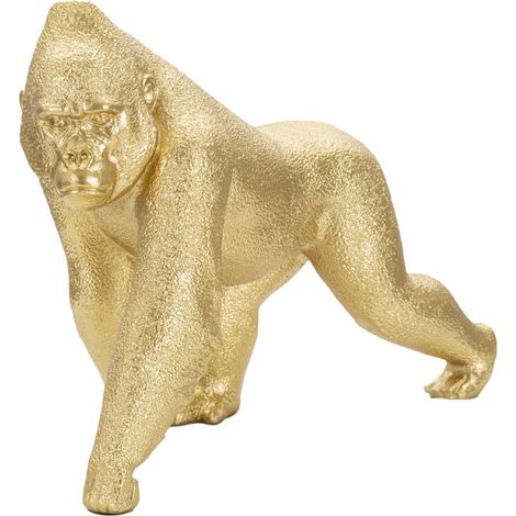 Statuette Design en Résine "Gorille" 29cm Or (1/5)